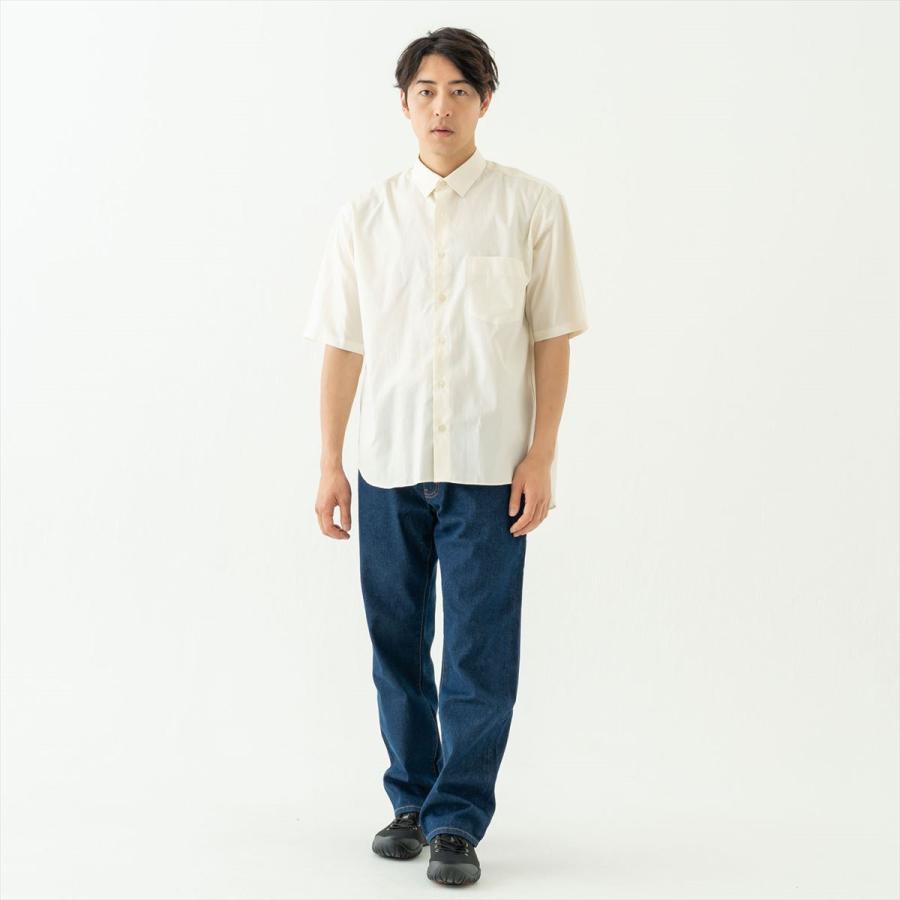 リラックスバックプリーツシャツ半袖＜ライトイエロー＞｜shirt｜04