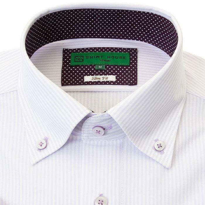 スタンドカラー イージーアイロン スリムフィットシャツ Gracedesign Ie