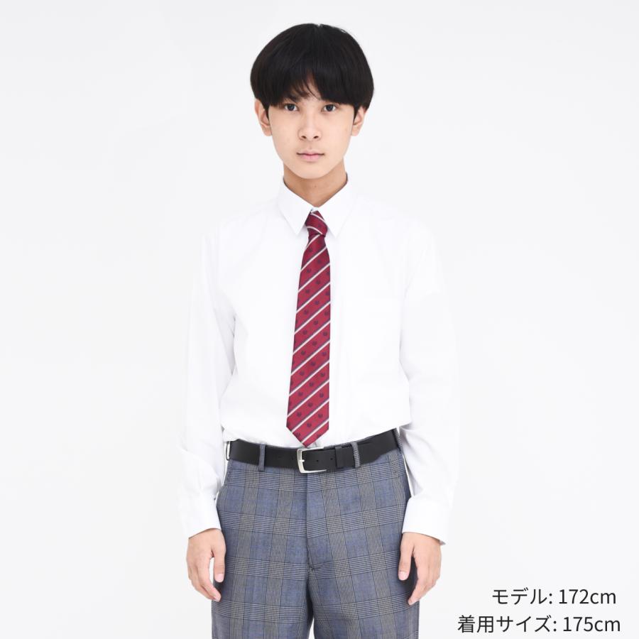 スクールシャツ 男子 長袖 学生 小学生 中学生 高校生 ワイシャツ 学生シャツ スクール 形態安定 学生服 カッターシャツ 白 ホワイト Yシャツ｜shirts-mart｜05