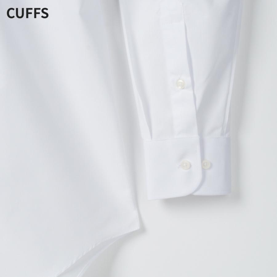 ワイシャツ メンズ 長袖 白 2枚セット 衿型 レギュラー 形態安定 Yシャツ カッターシャツ M L 2L 冠婚葬祭 制服 就活 送料無料｜shirts-mart｜08