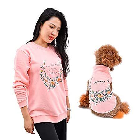Yeahbudddy Parent-Pets Clothes Mommy＆Dogs Sweatshirt Cool for Pets Owner and Pets in Halloween,Christmas or Daily Activities 