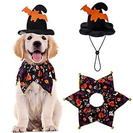特別価格Dog Halloween Costume - Halloween Style Dog Collar with Bells and Wizard's 好評販売中 小物、アクセサリー