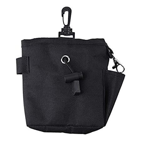 特別価格Shanrya Pet Treat Bag, Sturdy Durable Black Polyester Dog Treat Bag for Per好評販売中 携帯水筒、トリーツポーチ