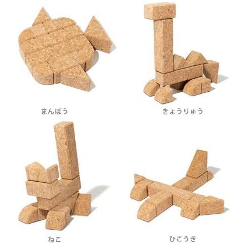 【訳あり・新品】 コルクつみき 12ピース 積み木 日本製 【1792633922】(10733円)