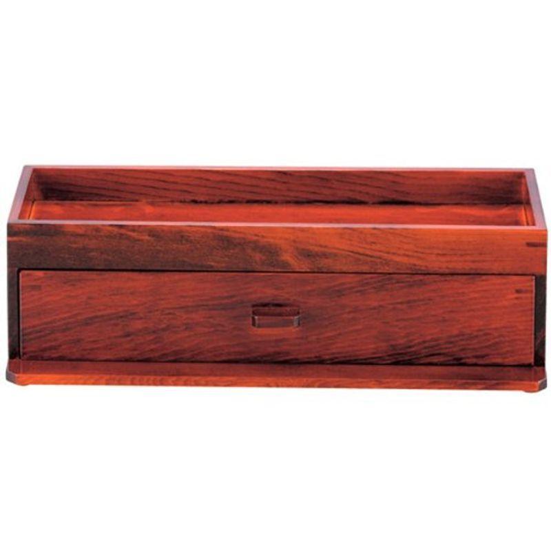 高質 木製 カスター&箸箱 ブラウン 15255 箸