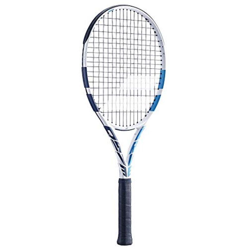 超歓迎 (Babolat) バボラ テニスラケット グリップサ ホワイト/ブルー ストリングなし U ドライブW) (エヴォ W DRIVE EVO 軟式、ソフトテニス