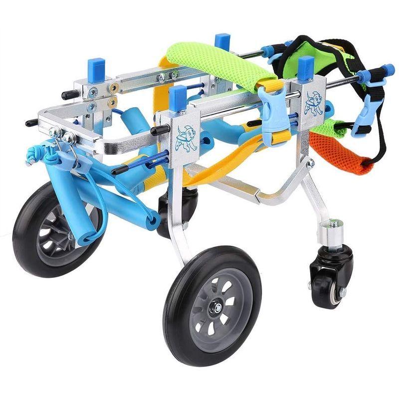 犬 車椅子 ペット車椅子 4輪 ペットウォークアシスタント リハビリ用歩行補助具 犬の歩行器 調節可能 アルミ製 耐久性 組立て簡単 組立て簡単 車椅子 ペット車椅子 4輪 ペットウォークアシスタント リハビリ用歩行補助具 犬の歩行器 調節可能 アルミ製 耐久性