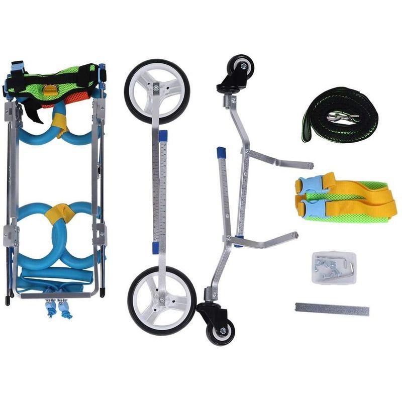 【国産】 犬用歩行器 車椅子 ペット用 歩行器 4輪 犬用 車椅子 調節可能 障害者ペット/犬/猫用 後ろ足 ポータブル(XS) 【N2385643902】(14284円)