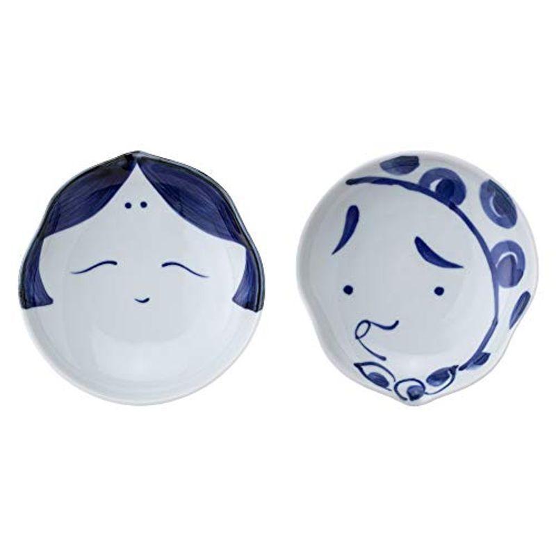 西海陶器 波佐見焼 小皿ペア おかめ ひょっとこ柄 Zizgfuavl7 Lionsenglishschool Edu In