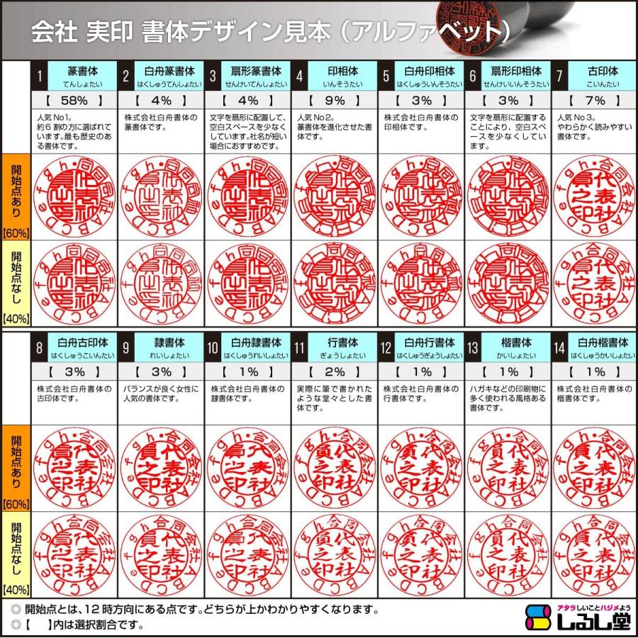 会社印 アグニ3本E24セット   法人 会社設立 本 実印 銀行印 角印  法人印鑑の画像