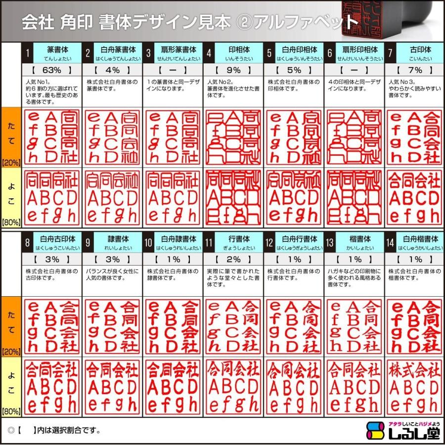 会社 角印 柘植 つげ  角丸寸胴21ミリ　印鑑 はんこ 法人 会社設立 実印 銀行印 角印  法人印鑑｜shirushidou｜03