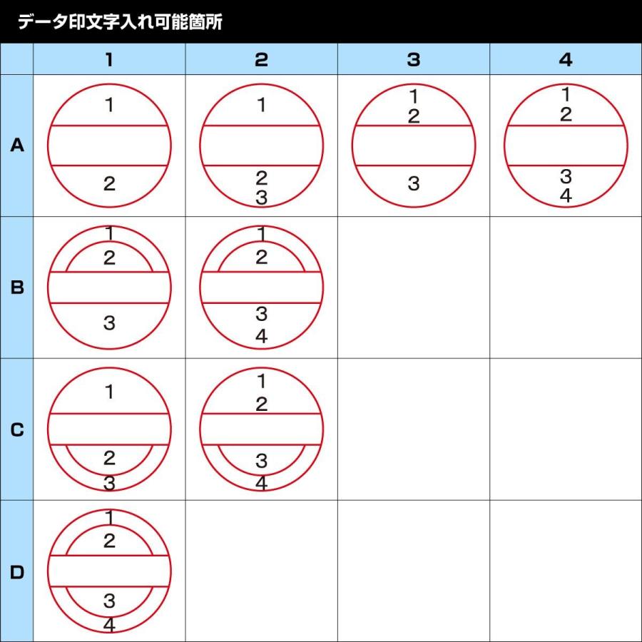 Shatchihata データースタンプ 4号丸 日付印 　 ハンコ はんこ オーダー 日付 スタンプ データ印 データネーム 名前 会社｜shirushidou｜04