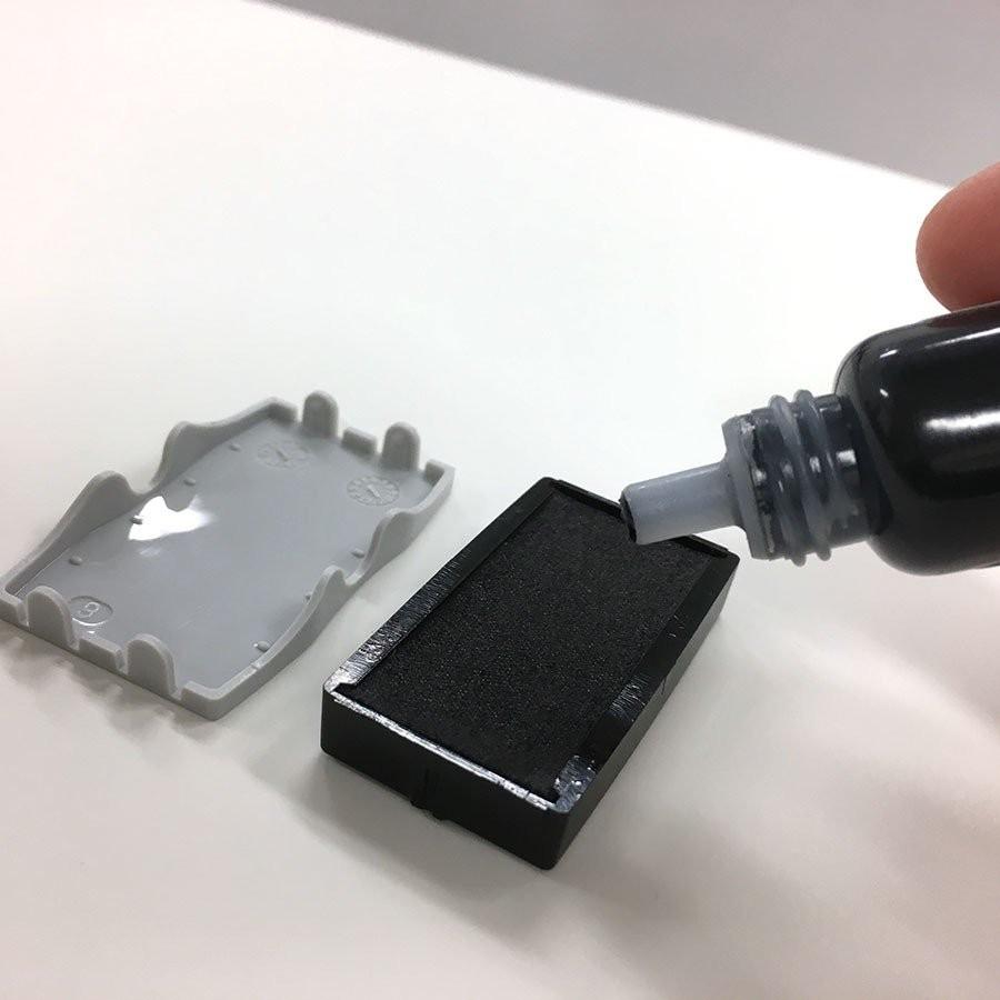 お名前スタンプ インク 補充 布 おむつ ビニール シャチハタ 油性 入園準備 入学準備 プレゼント 服 衣類|shirushidou|02