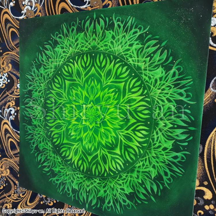 志龍画 曼荼羅 絵画 インテリア 玄関 曼荼羅アート 原画 410