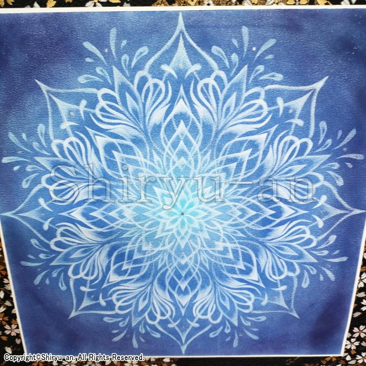 志龍画 曼荼羅 絵画 インテリア 玄関 曼荼羅アート 原画 250×250mm_6