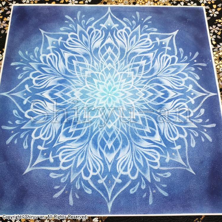 志龍画 曼荼羅 絵画 インテリア 玄関 曼荼羅アート 原画 250×250mm_7