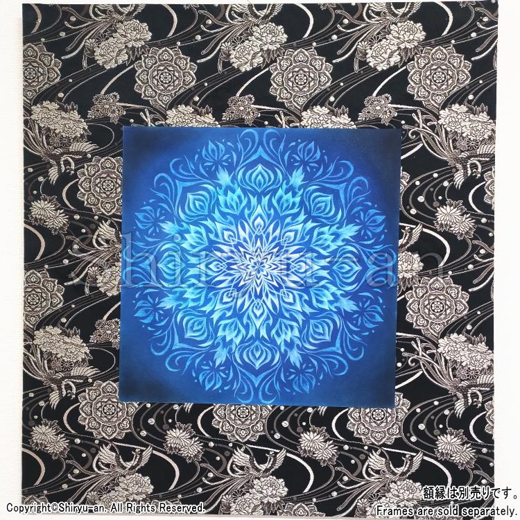 志龍画 曼荼羅 絵画 インテリア 玄関 曼荼羅アート 原画 355×355mm_8
