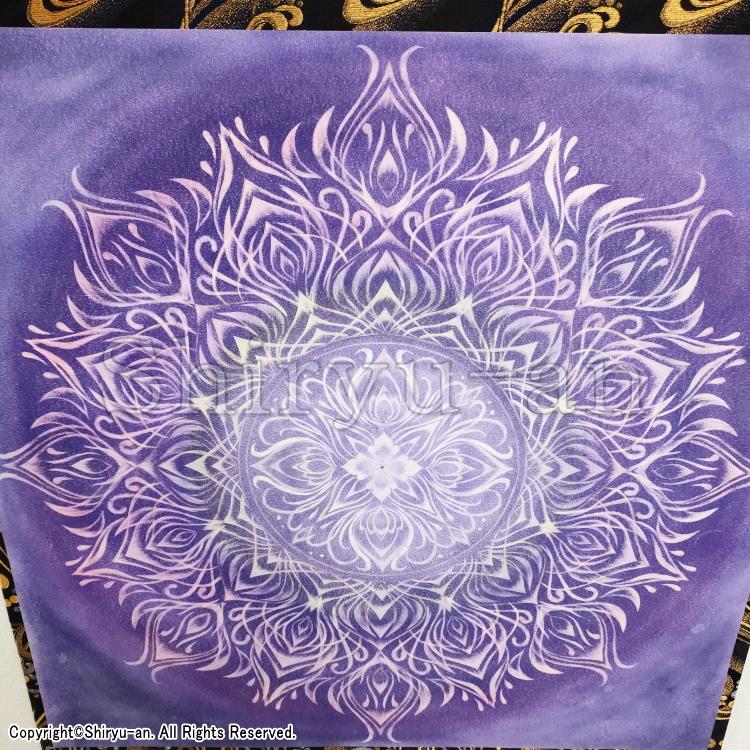 志龍画 曼荼羅 絵画 インテリア 玄関 曼荼羅アート 原画 570×570mmの画像
