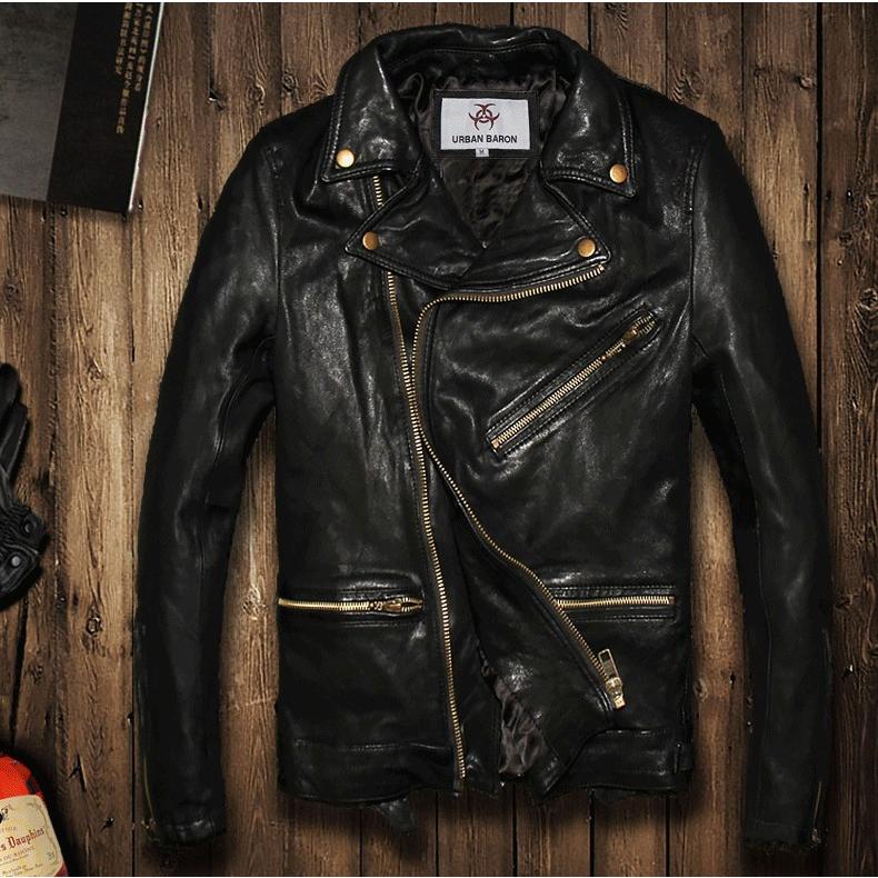 バイクジャケット　ライダースジャケット　本革　レザージャケット　ジャケット　革ジャン　新品メンズ　高級羊革