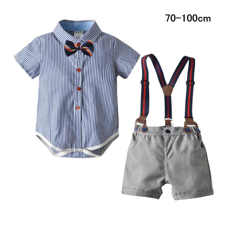ロンパース サロペット 男の子 子供服 ベビー フォーマル ベビー服 紳士風 新商品 新型 70 100cm 赤ちゃん 誕生日プレゼント おしゃれ キッズ 半袖 出産祝い