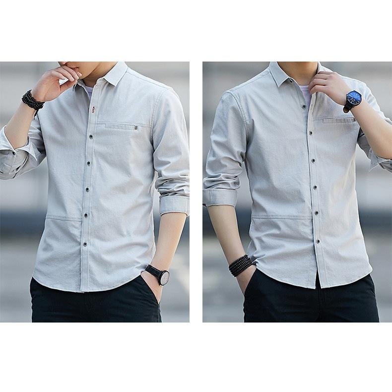 シャツ メンズ ワイシャツ 長袖シャツ Yシャツ カジュアルシャツ ビジネス 薄い お洒落 通勤 春夏秋 大きいサイズ 4色 Cs1808 しせい 通販 Yahoo ショッピング