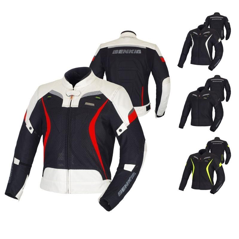 7859円 お洒落 Benkiaバイクジャケット メッシュジャケット メンズ バイク用品 レーシング プロテクター装備 バイクウェア インナー付き 大きいサイズ 春夏秋