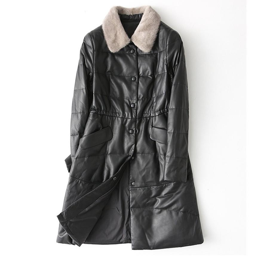 本革ジャケット レディース ダウンコート 革ジャケット ロングジャケット 羊皮 防風防寒 黒 レディースジャケット ロングコート 秋冬 おしゃれ 新作 Hq18 しせい 通販 Yahoo ショッピング