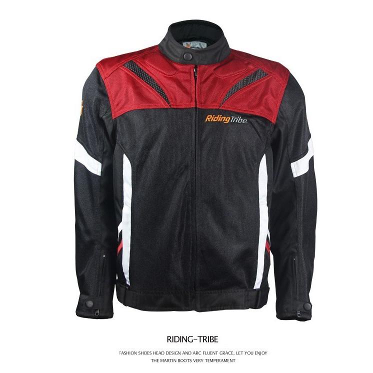 RidingTribe バイクジャケット ライダースジャケット プロテクター レーシング ライディング バイクウェア メッシュ 春夏秋 メンズ