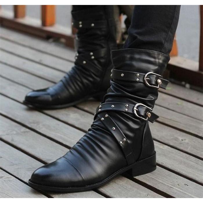 革ブーツメンズ 紳士靴 バイクブーツ エンジニアブーツ ミリタリーブーツ 革靴 ワークブーツ Puレザー ロングブーツ ブラック M65 しせい 通販 Yahoo ショッピング