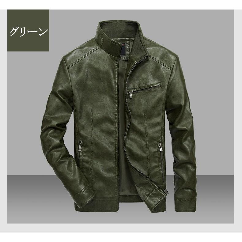 注目ショップ 革ジャケット メンズ レザージャケット メンズコーデ ライダースジャケット Puレザー 革ジャン 防風 春秋冬 Gestoci Ci