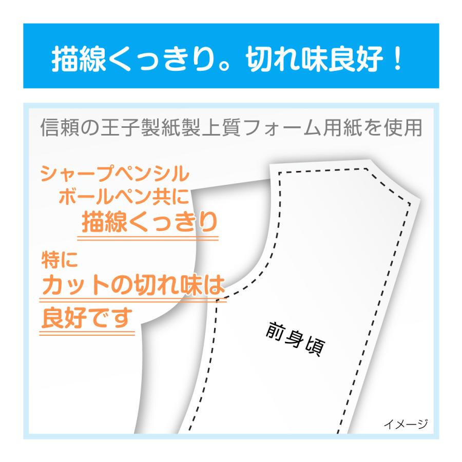 アパレルプロッター用紙 最厚 950mm×100m巻 上質ロール 127.9g 2本 (2本×1箱)｜shisenkan2010｜03