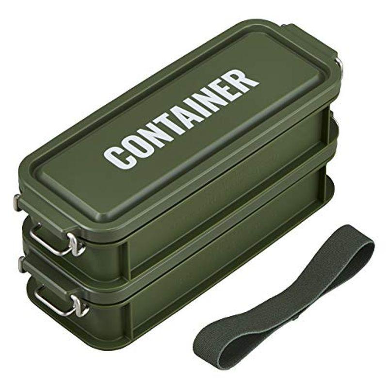 Osk 弁当箱 カーキ 450ml 2 Lunch Chime No 2 コンテナランチボックス 日本製 Cnt 450sw 売れ筋商品