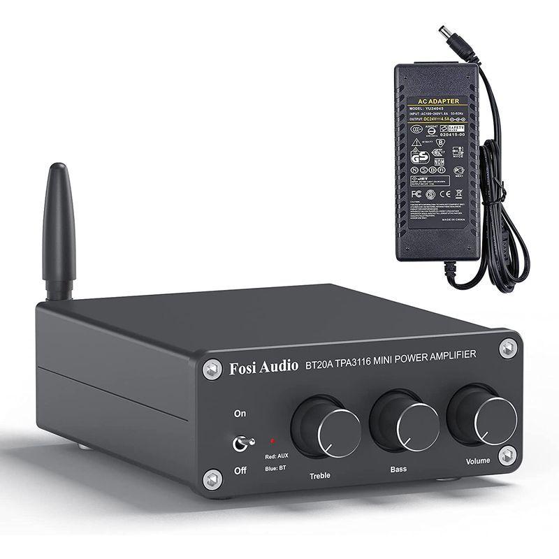 売り出し特注品 Fosi Audio Bluetooth 5.0アンプ 100W x 2ステレオ2チャンネルHi-Fi Mini 小型高低音 オーディオアンプ 購入いただけます -dracarlamattar.com.br