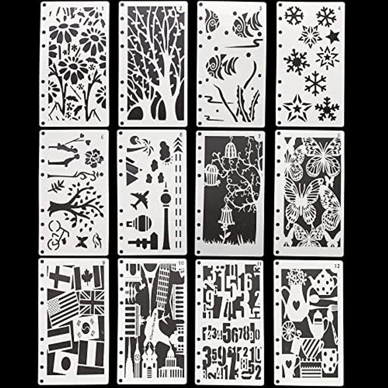 信憑 図面テンプレート ステンシル 描画ツール 塗り絵 製図用品 日記 手帳用 教育用 絵画学習 Diy定規 子供たちに 可愛い 17cm 9 8 Materialworldblog Com