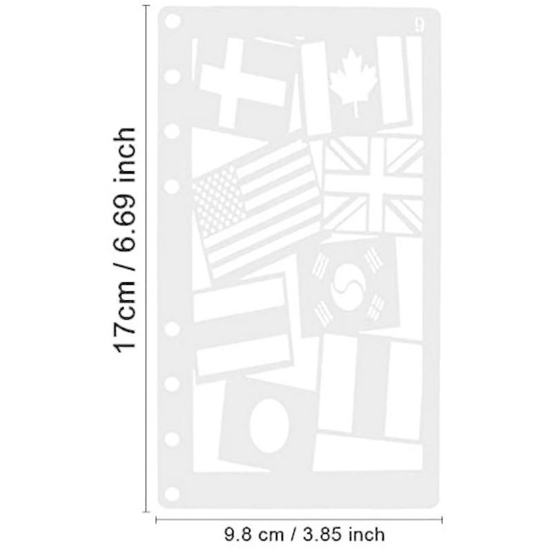信憑 図面テンプレート ステンシル 描画ツール 塗り絵 製図用品 日記 手帳用 教育用 絵画学習 Diy定規 子供たちに 可愛い 17cm 9 8 Materialworldblog Com