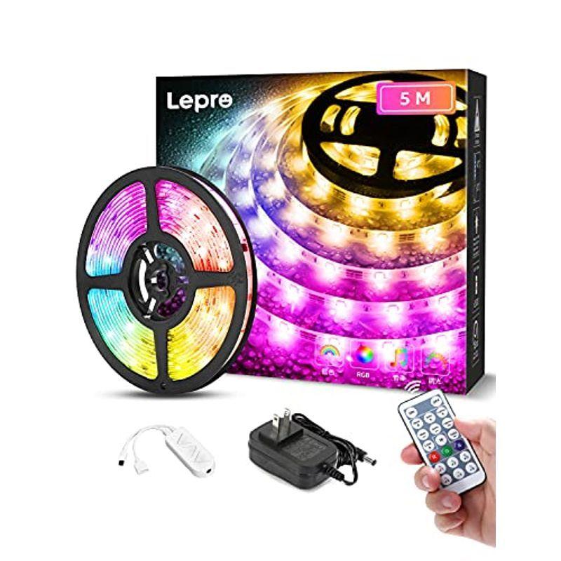 割引発見 Lepro ledテープライト MagicColor 流れるテープ 虹色 テープ ミュージックセンサー搭載 音に反応 動きのある 音楽led  monconseillerweb.fr