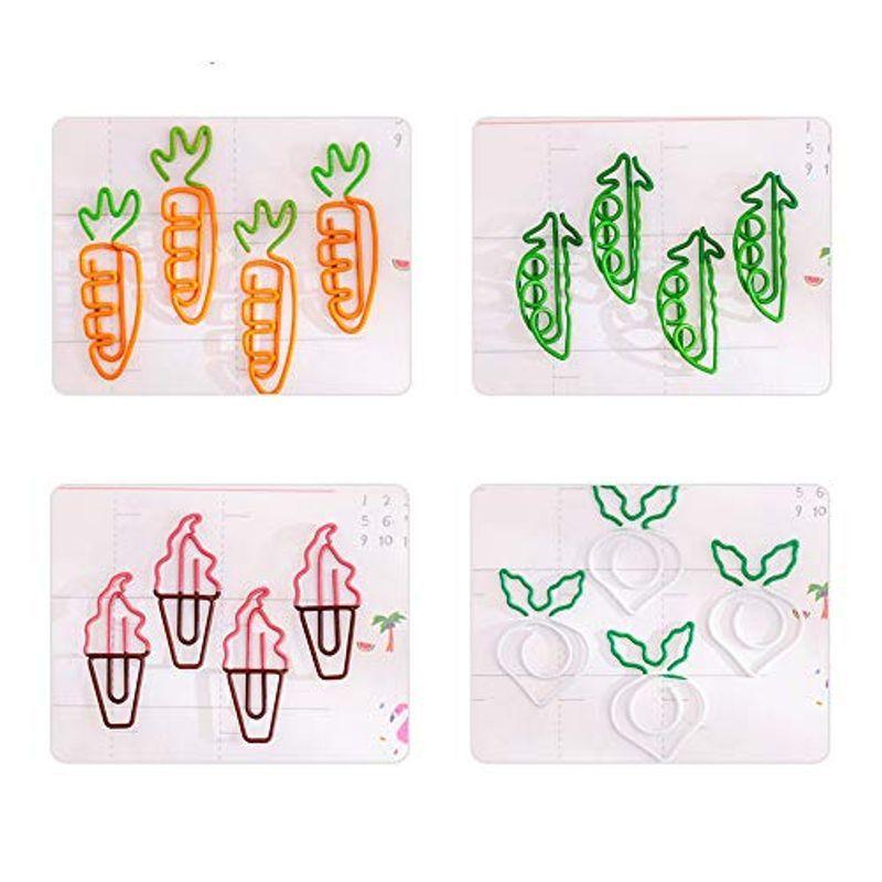 メーカー包装済 ゼムクリップ ペーパークリップ クリップ ブックマーク ペーパークランプ ノートブック 可愛い 植物野菜タイプ ニンジン 白大根 エンドウ豆 Materialworldblog Com