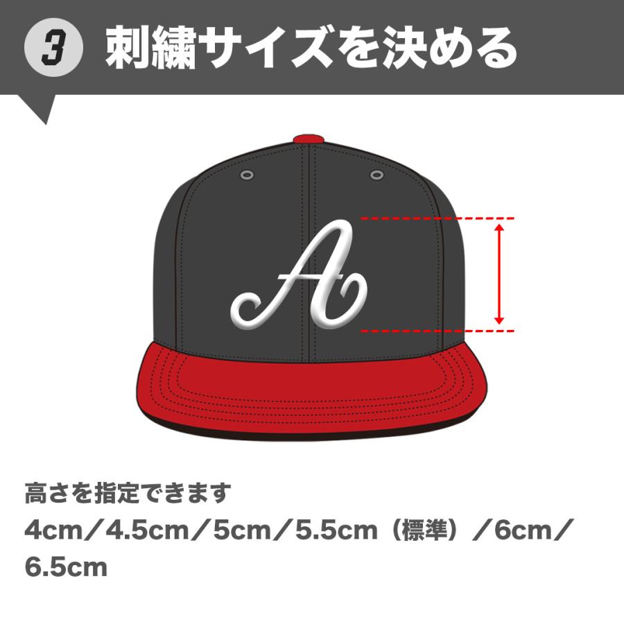 1文字オリジナルロゴ 3D立体刺繍キャップ スナップバック カスタム