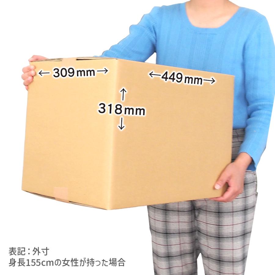 ダンボール 120サイズ 海外発送用 K5/W 長さ440×幅300×高さ300mm Y No.2W ダブルカートン 厚さ8mm（1枚） | ブランド登録なし | 02