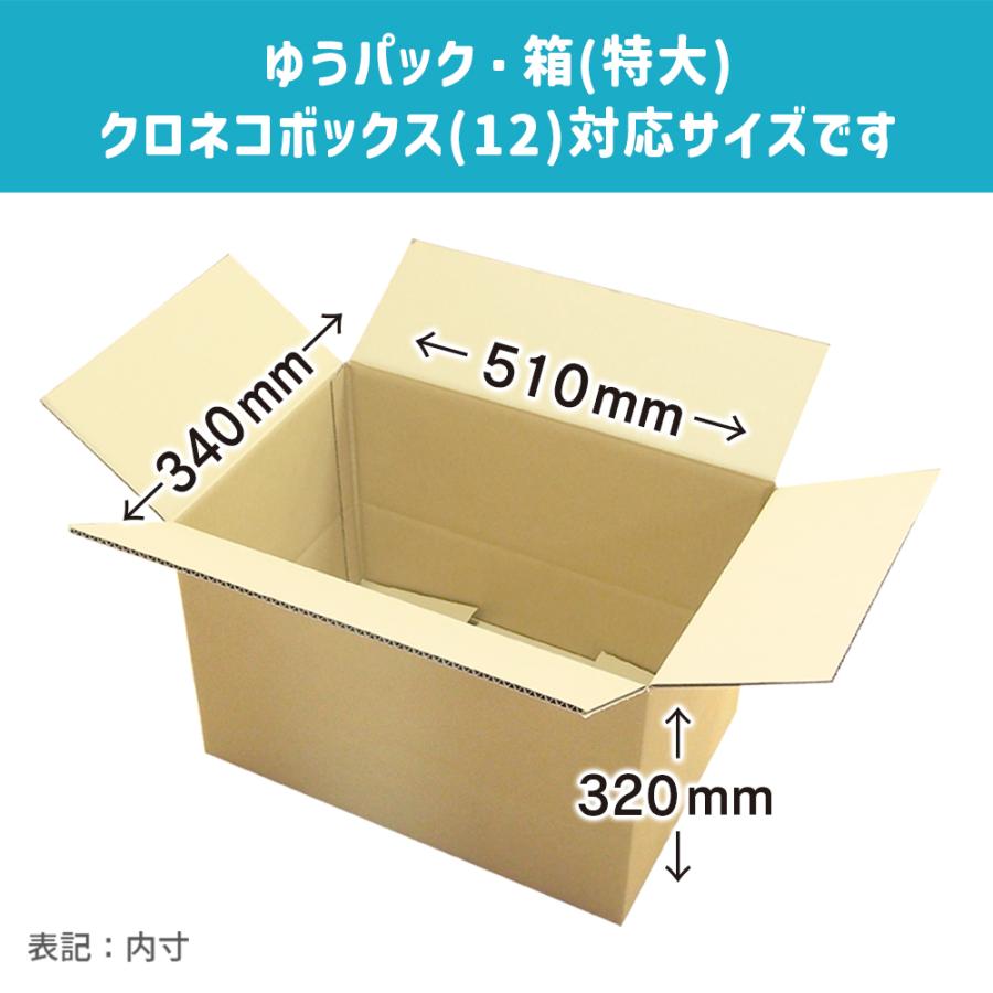 ダンボール 120サイズ 長さ510×幅340×高さ320mm BL-3（1枚） | ブランド登録なし | 01