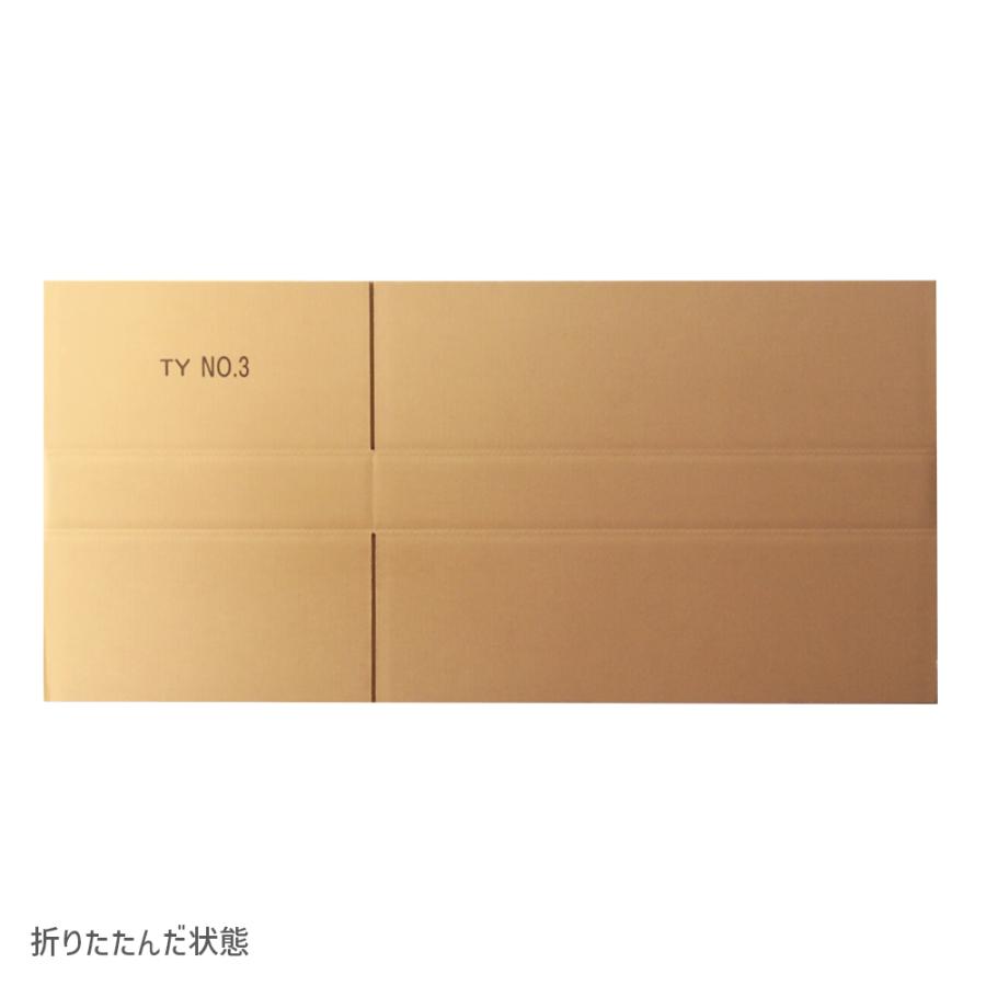 ダンボール 140サイズ 長さ800×幅470×高さ100mm TY-No.3ケース（1枚） | ブランド登録なし | 07