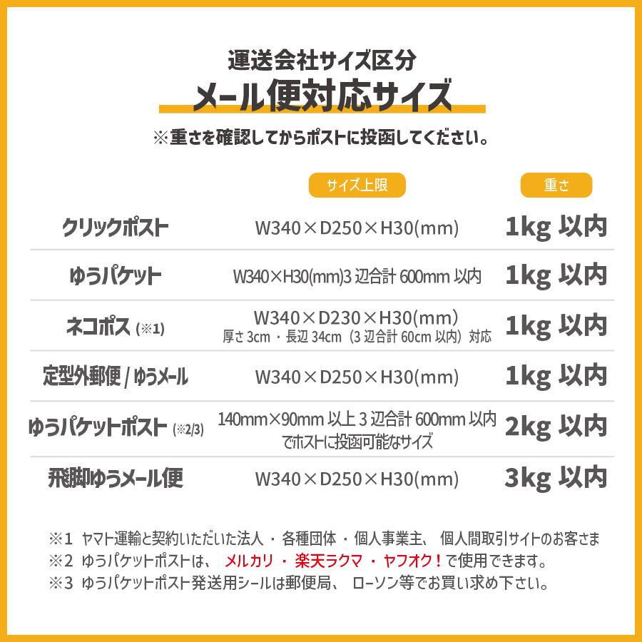 ダンボール テープレス ジッパー付き クリックポスト ゆうパケット
