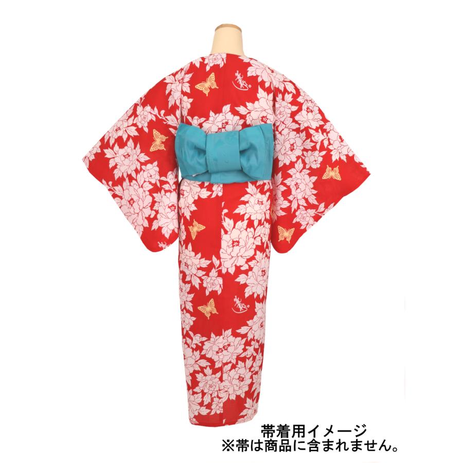 簡単に着れる 洗える 着くずれない 浴衣 SSサイズ 単品 レディース 衿