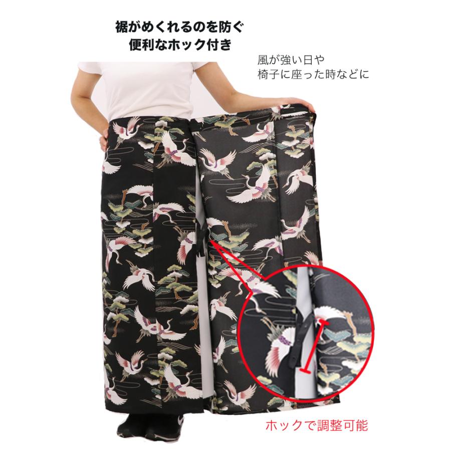 和柄 巻きスカート ロングタイプ 鶴 和風 ラップスカート 松鶴 和柄 巻きスカート ロングタイプ 鶴 和風 ラップスカート 松鶴