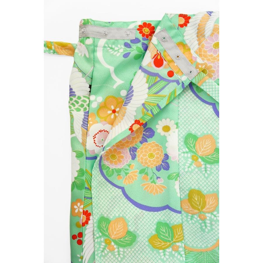 45rpm R 花柄 ロング ラップ スカート 巻きスカート 手染め 日本製 和柄 巻きスカート ロングタイプ 花柄 和風 ラップスカート 彩