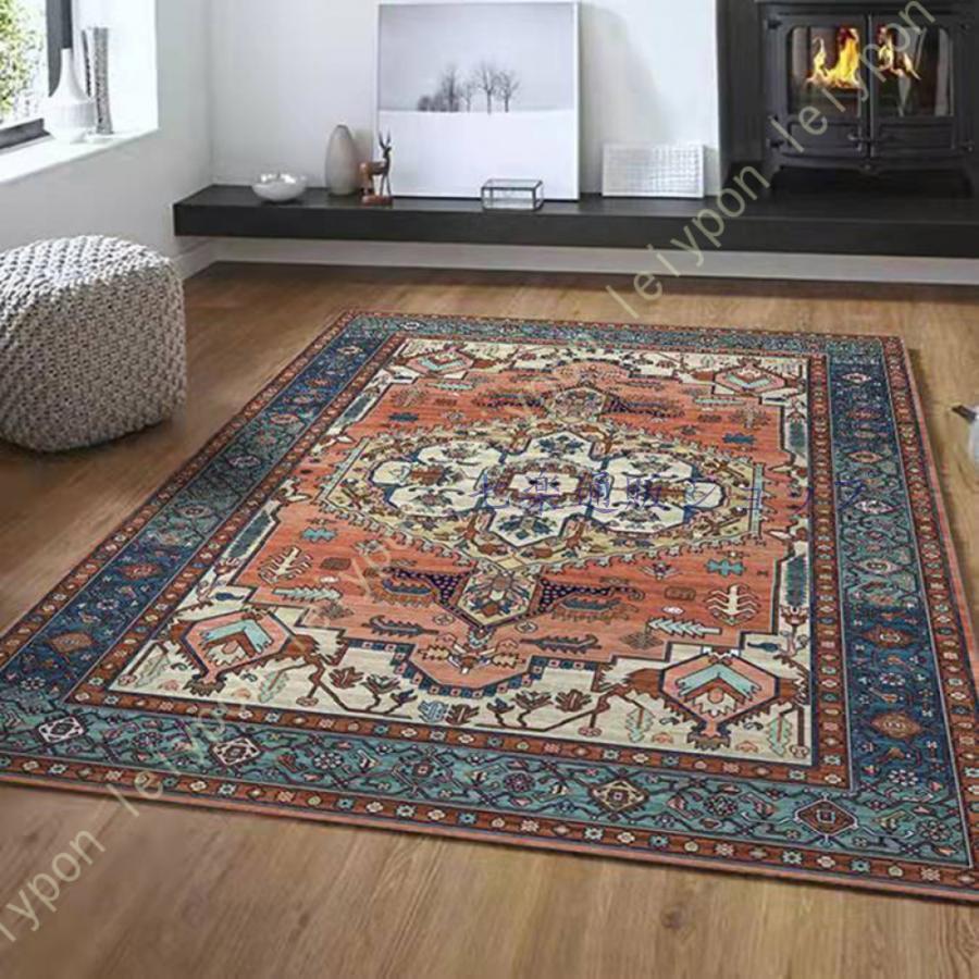 ラグ ラグマット オリエンタル柄 キリム柄 カーペット ペルシャ絨毯風