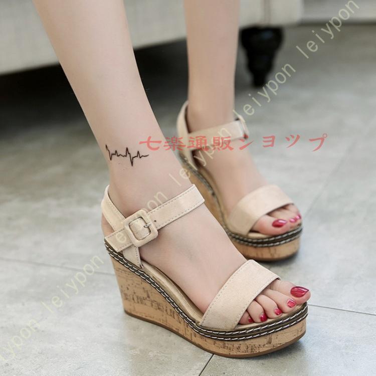 VIVA ANGELINA☆コルクウェッジソール　ヒール10センチ VIVA ANGELINA☆コルクウェッジソール ヒール10センチ