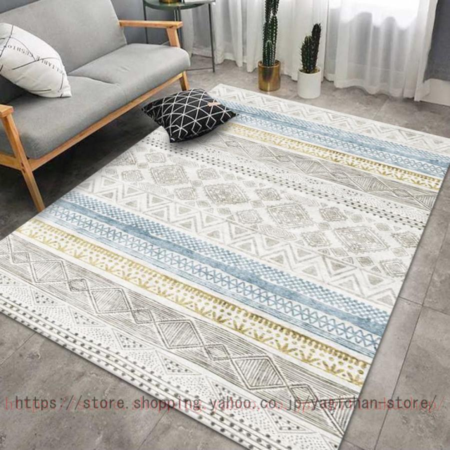 ラグ カーペット インテリア ラグマット 夏用ラグ モロッコ柄 エスニック ペルシャ風 洗える センターラグ モロッカン柄 約 1畳 2畳 3 ...