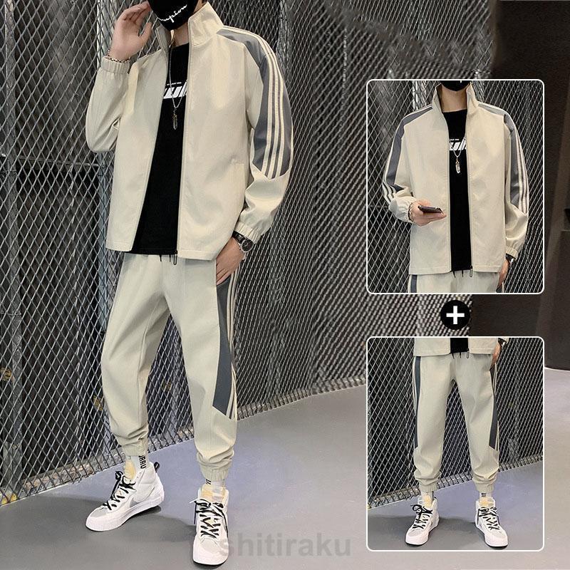 上下セットアップ メンズ ストレッチ ペアルック ジャージ パーカー 春秋 イージーパンツ スポーツウェア トレーニングウエアジム 通勤 通学 | ブランド登録なし | 04