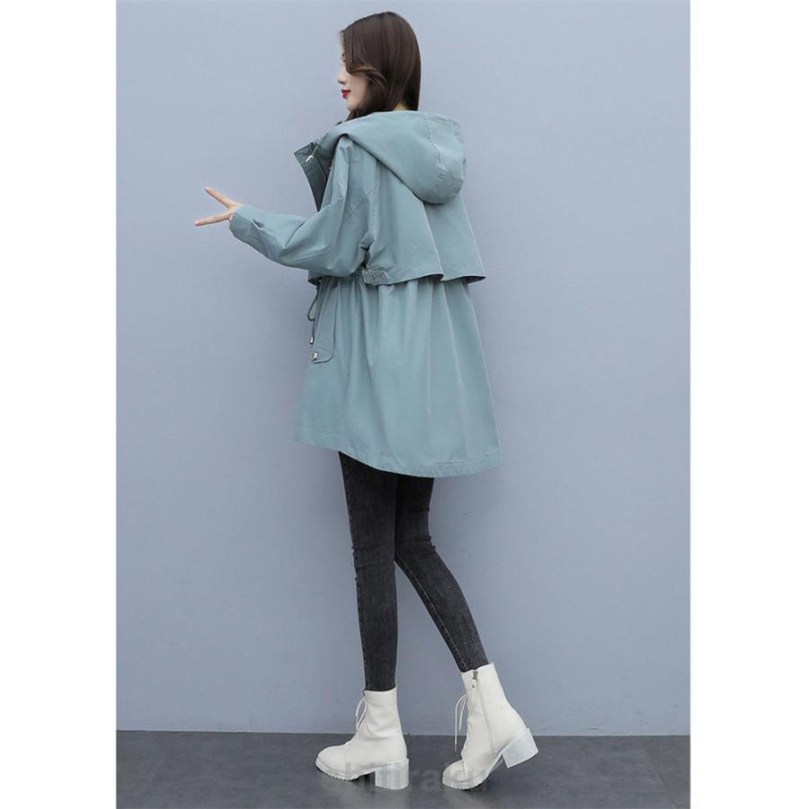 スプリングコート レディース トレンチコート 長袖 カーディガン 春 秋 ミドル丈 ロング シンプル 無地 おしゃれ 羽織り 通勤 | ブランド登録なし | 11